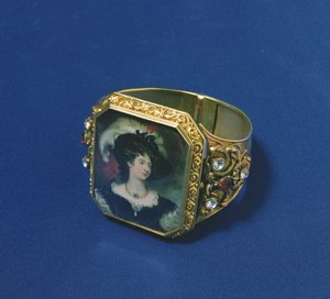 Armband met portret miniatuur van Charlotte, Hertogin van Northumberland door William Essex